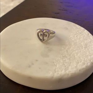 James Avery “Eternal Love” Heart Cross Ring